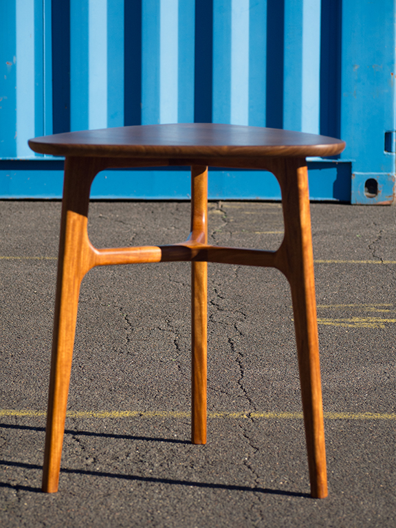 Darren Swanson, 1950s inspired table in New Guinea rosewood.